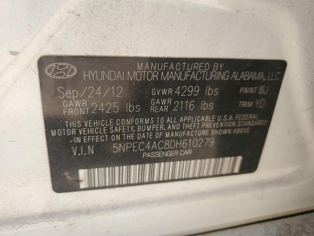 Photo 11 VIN: 5NPEC4AC8DH610279 - HYUNDAI SONATA 