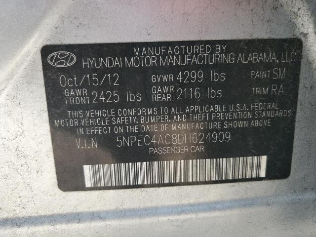 Photo 11 VIN: 5NPEC4AC8DH624909 - HYUNDAI SONATA SE 