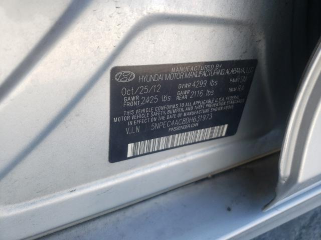 Photo 9 VIN: 5NPEC4AC8DH631973 - HYUNDAI SONATA SE 