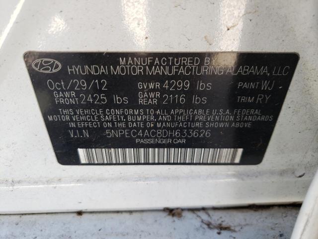 Photo 9 VIN: 5NPEC4AC8DH633626 - HYUNDAI SONATA SE 