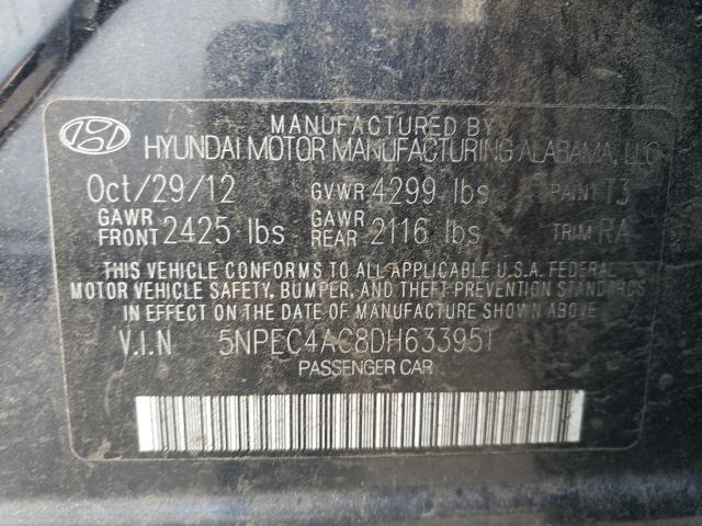 Photo 11 VIN: 5NPEC4AC8DH633951 - HYUNDAI SONATA 