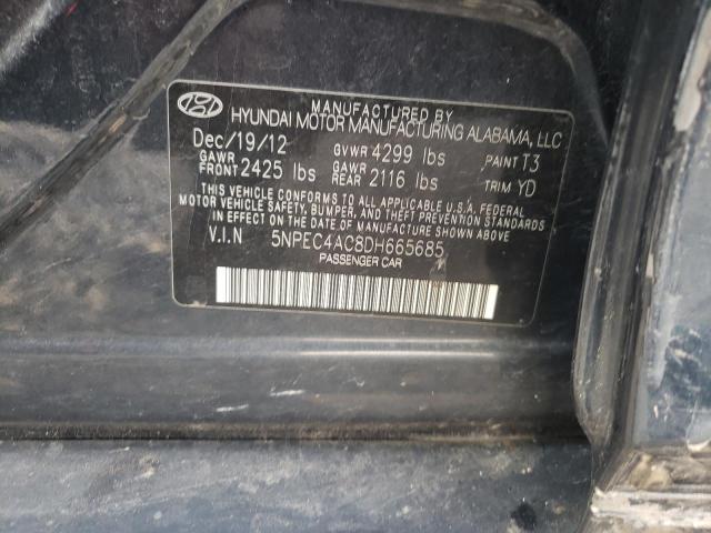 Photo 12 VIN: 5NPEC4AC8DH665685 - HYUNDAI SONATA SE 