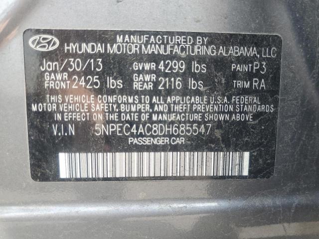 Photo 11 VIN: 5NPEC4AC8DH685547 - HYUNDAI SONATA 