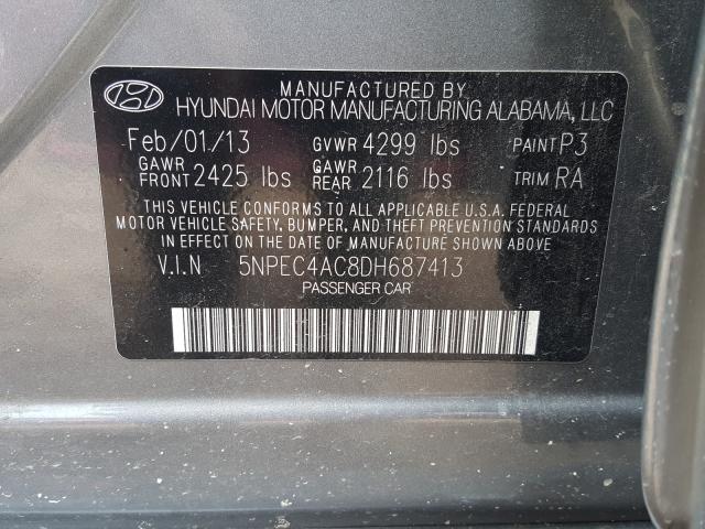 Photo 9 VIN: 5NPEC4AC8DH687413 - HYUNDAI SONATA SE 