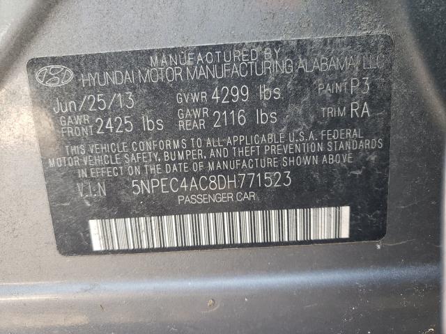 Photo 9 VIN: 5NPEC4AC8DH771523 - HYUNDAI SONATA 