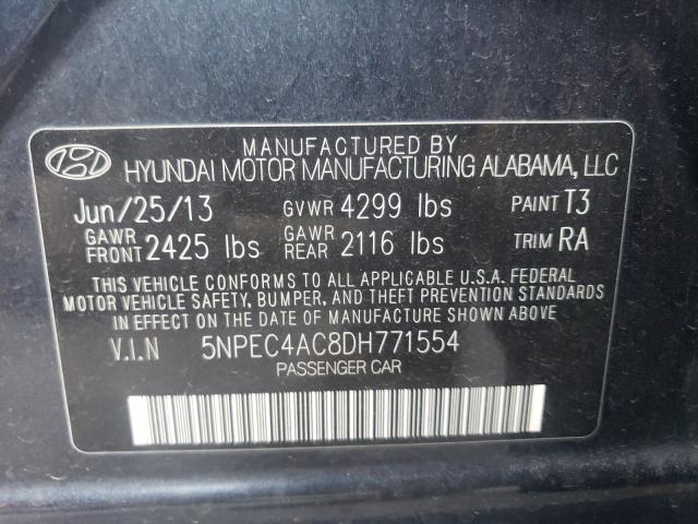 Photo 9 VIN: 5NPEC4AC8DH771554 - HYUNDAI SONATA SE 