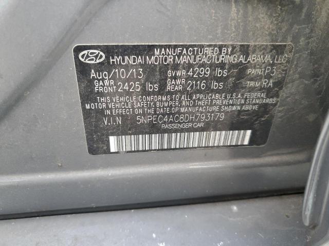 Photo 11 VIN: 5NPEC4AC8DH793179 - HYUNDAI SONATA SE 