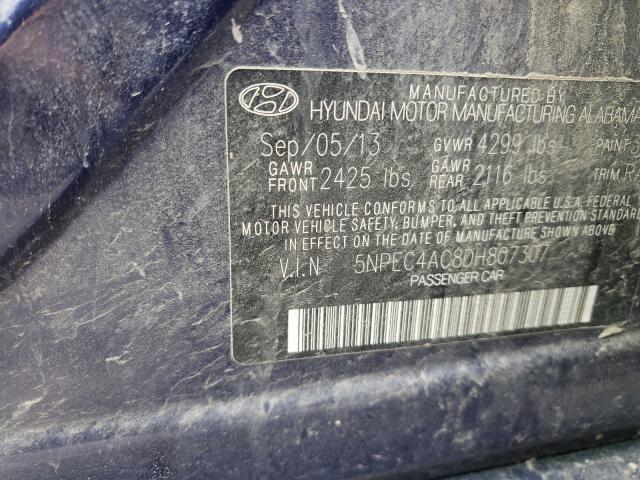 Photo 9 VIN: 5NPEC4AC8DH807307 - HYUNDAI SONATA SE 