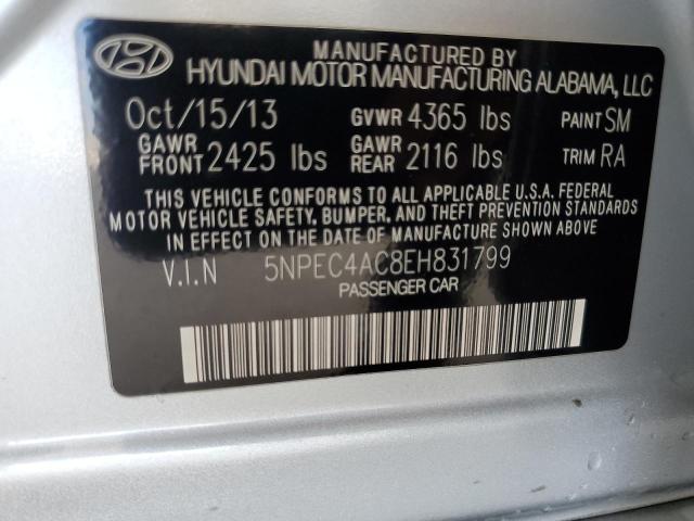 Photo 12 VIN: 5NPEC4AC8EH831799 - HYUNDAI SONATA SE 