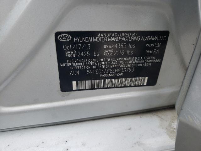 Photo 11 VIN: 5NPEC4AC8EH833763 - HYUNDAI SONATA 