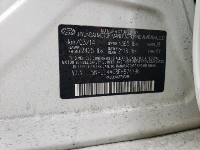 Photo 11 VIN: 5NPEC4AC8EH874796 - HYUNDAI SONATA 