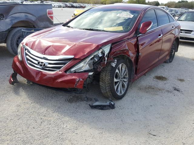 Photo 1 VIN: 5NPEC4AC8EH887435 - HYUNDAI SONATA SE 