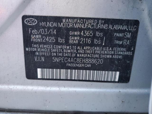 Photo 11 VIN: 5NPEC4AC8EH888620 - HYUNDAI SONATA SE 