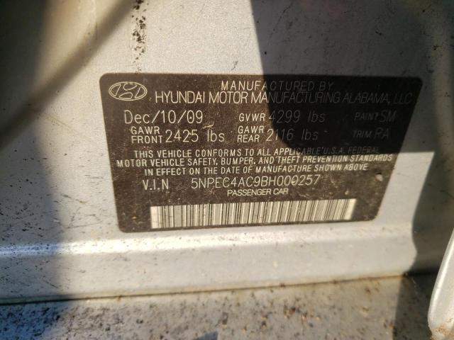 Photo 9 VIN: 5NPEC4AC9BH000257 - HYUNDAI SONATA 