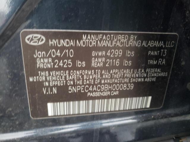 Photo 9 VIN: 5NPEC4AC9BH000839 - HYUNDAI SONATA SE 