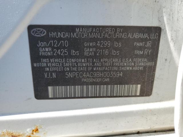 Photo 11 VIN: 5NPEC4AC9BH003594 - HYUNDAI SONATA 