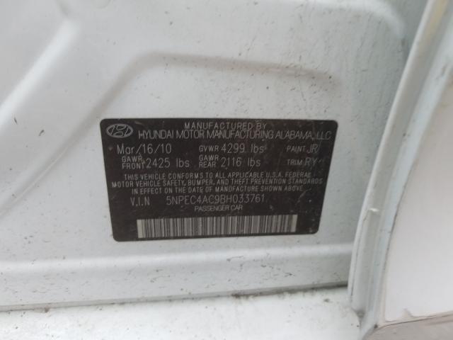 Photo 9 VIN: 5NPEC4AC9BH033761 - HYUNDAI SONATA SE 