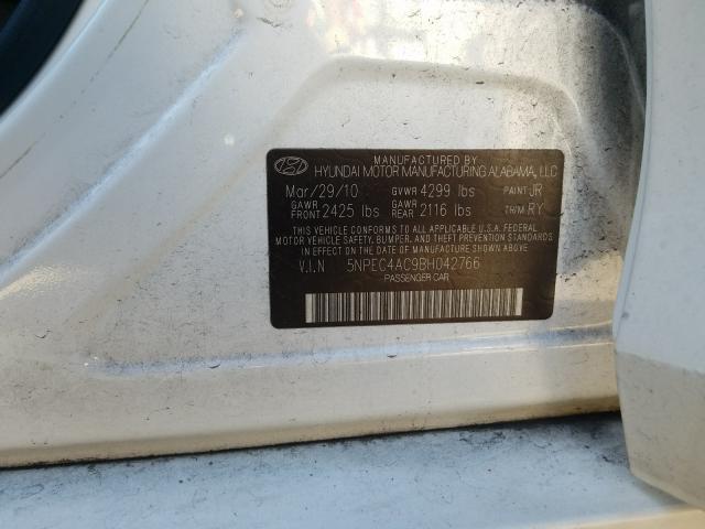 Photo 9 VIN: 5NPEC4AC9BH042766 - HYUNDAI SONATA SE 