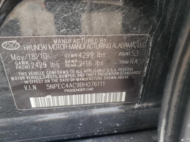 Photo 9 VIN: 5NPEC4AC9BH076111 - HYUNDAI SONATA SE 