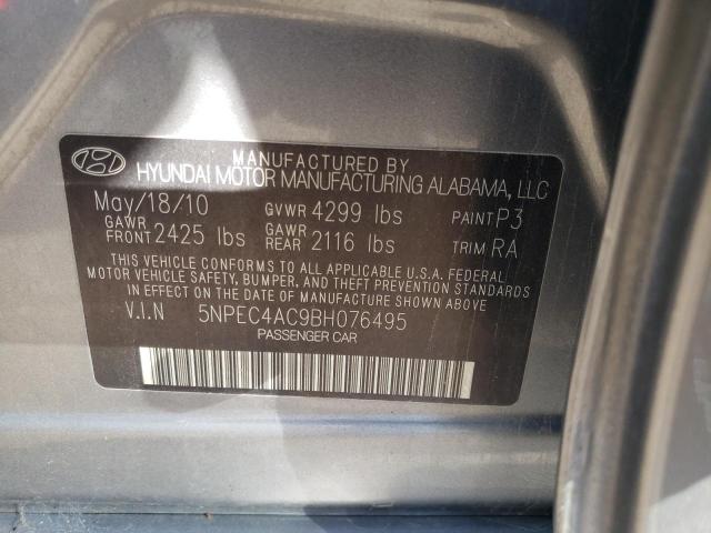 Photo 9 VIN: 5NPEC4AC9BH076495 - HYUNDAI SONATA SE 