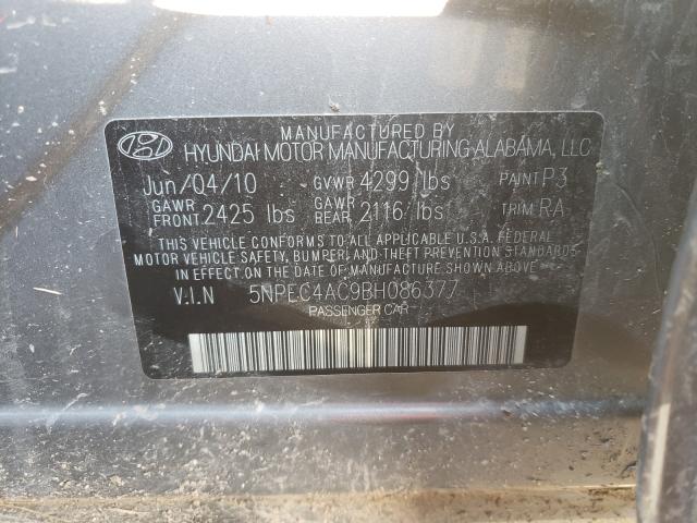 Photo 9 VIN: 5NPEC4AC9BH086377 - HYUNDAI SONATA 