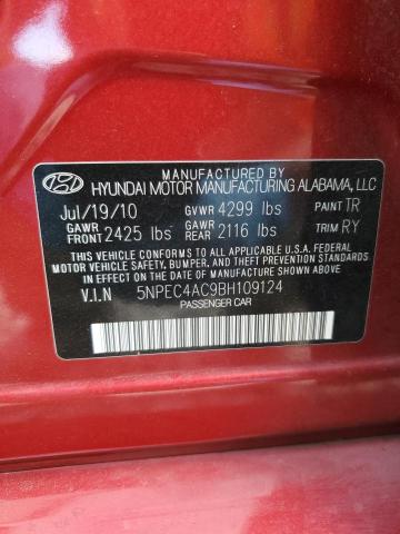 Photo 11 VIN: 5NPEC4AC9BH109124 - HYUNDAI SONATA SE 