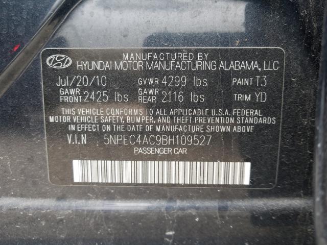 Photo 9 VIN: 5NPEC4AC9BH109527 - HYUNDAI SONATA SE 