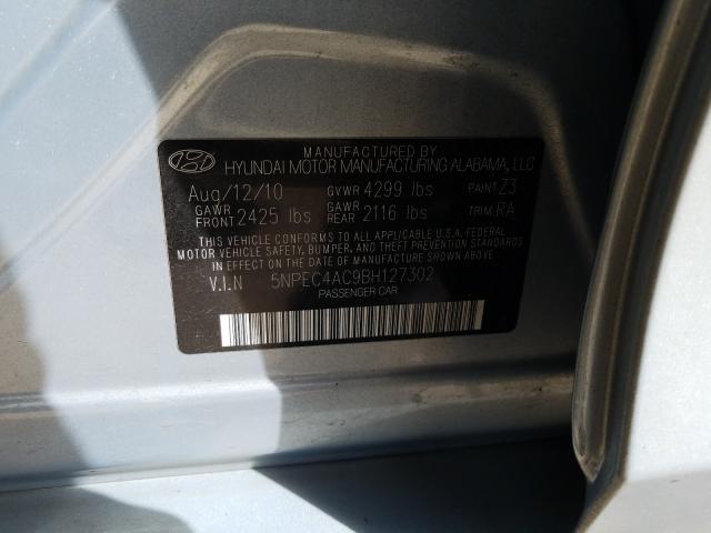 Photo 9 VIN: 5NPEC4AC9BH127302 - HYUNDAI SONATA SE 