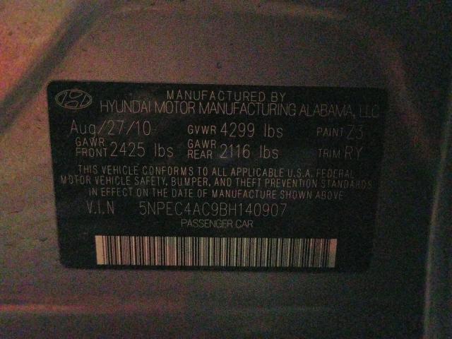 Photo 9 VIN: 5NPEC4AC9BH140907 - HYUNDAI SONATA SE 