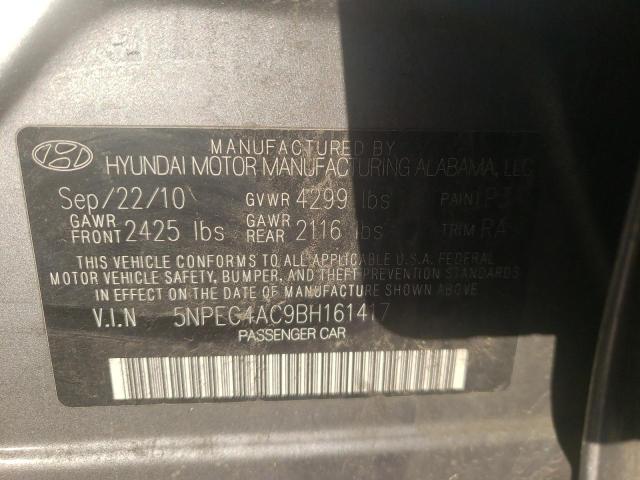 Photo 9 VIN: 5NPEC4AC9BH161417 - HYUNDAI SONATA SE 