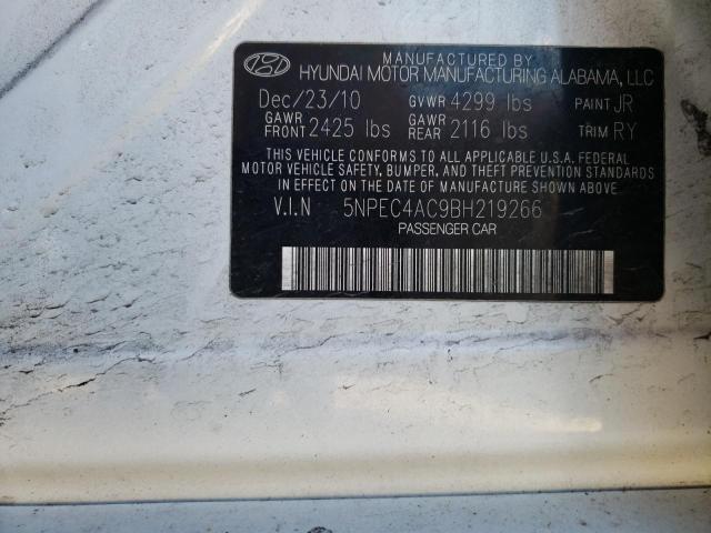 Photo 11 VIN: 5NPEC4AC9BH219266 - HYUNDAI SONATA 