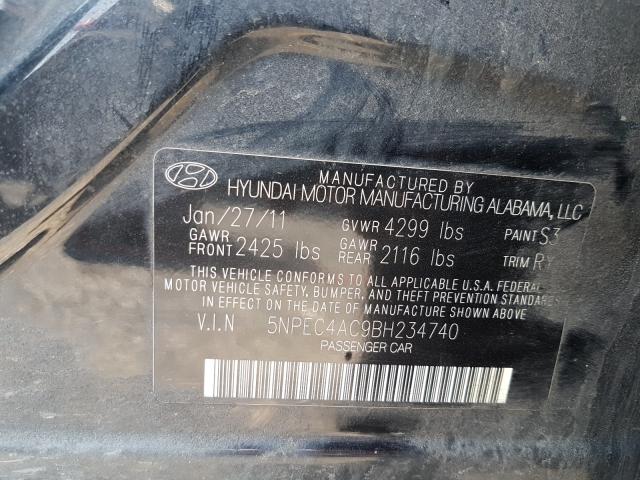 Photo 9 VIN: 5NPEC4AC9BH234740 - HYUNDAI SONATA SE 