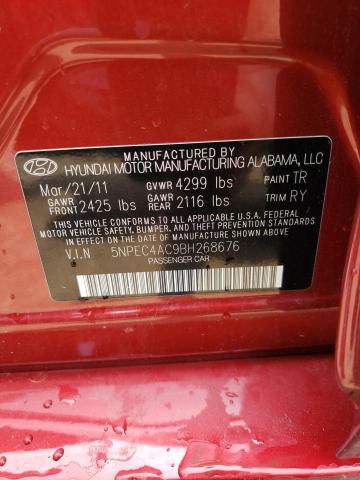 Photo 12 VIN: 5NPEC4AC9BH268676 - HYUNDAI SONATA SE 