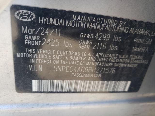 Photo 9 VIN: 5NPEC4AC9BH271576 - HYUNDAI SONATA SE 