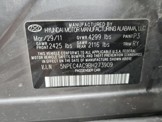 Photo 9 VIN: 5NPEC4AC9BH273909 - HYUNDAI SONATA SE 