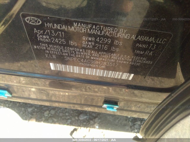 Photo 8 VIN: 5NPEC4AC9BH283517 - HYUNDAI SONATA 