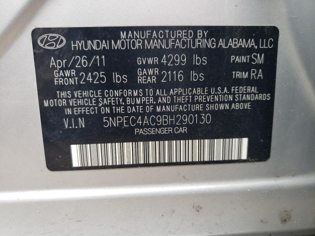 Photo 11 VIN: 5NPEC4AC9BH290130 - HYUNDAI SONATA SE 