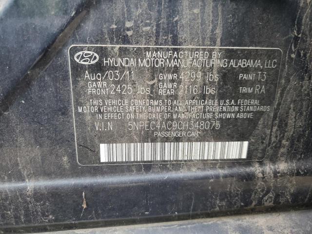 Photo 11 VIN: 5NPEC4AC9CH348075 - HYUNDAI SONATA 