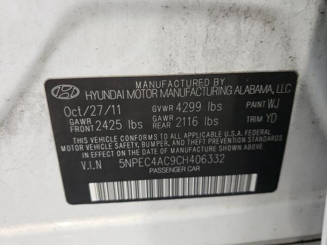 Photo 9 VIN: 5NPEC4AC9CH406332 - HYUNDAI SONATA SE 