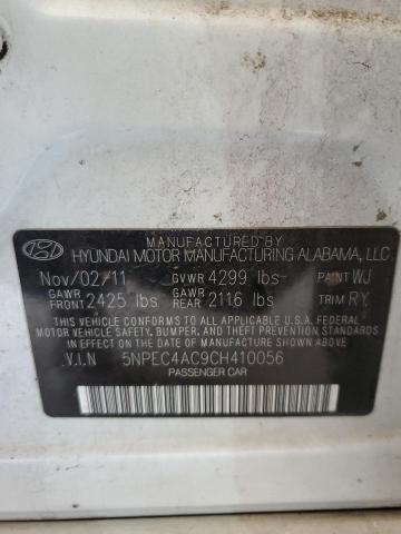 Photo 11 VIN: 5NPEC4AC9CH410056 - HYUNDAI SONATA 