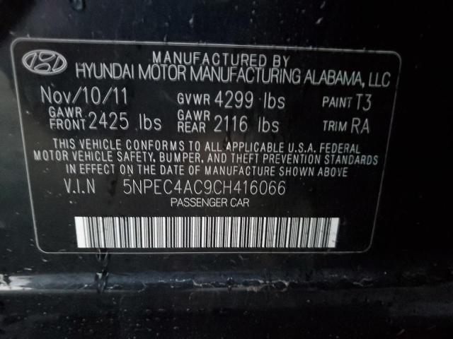 Photo 11 VIN: 5NPEC4AC9CH416066 - HYUNDAI SONATA SE 