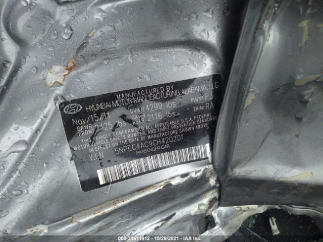 Photo 8 VIN: 5NPEC4AC9CH420201 - HYUNDAI SONATA 