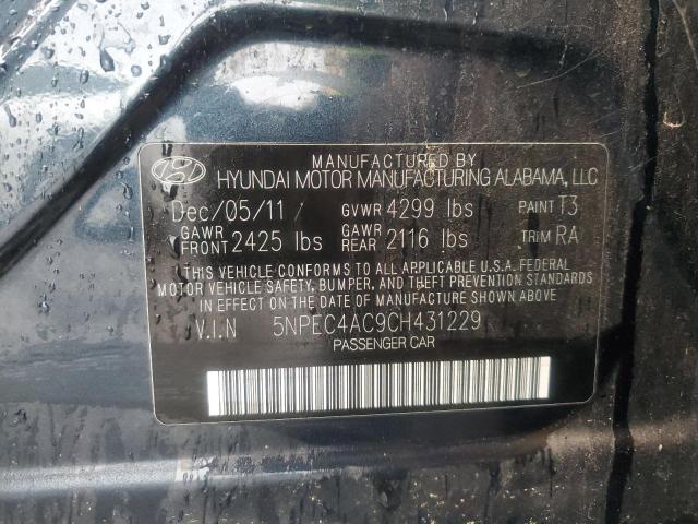 Photo 11 VIN: 5NPEC4AC9CH431229 - HYUNDAI SONATA 