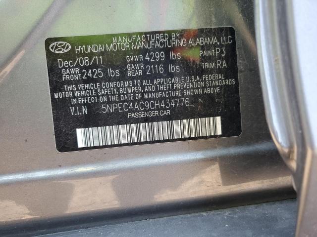 Photo 9 VIN: 5NPEC4AC9CH434776 - HYUNDAI SONATA SE 