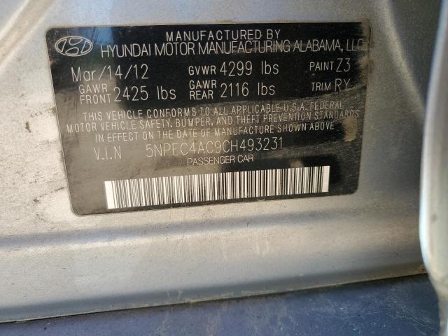 Photo 11 VIN: 5NPEC4AC9CH493231 - HYUNDAI SONATA 