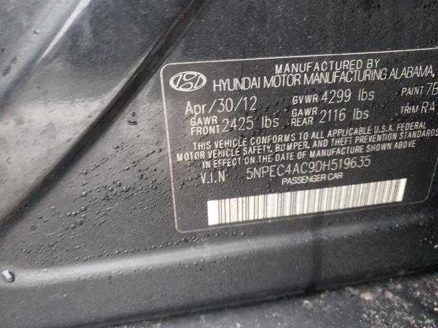 Photo 9 VIN: 5NPEC4AC9DH519635 - HYUNDAI SONATA SE 