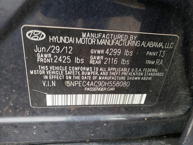 Photo 9 VIN: 5NPEC4AC9DH558080 - HYUNDAI SONATA SE 