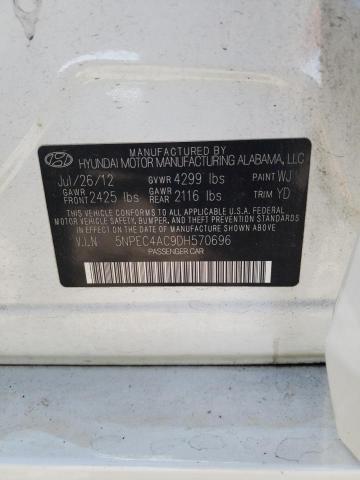 Photo 12 VIN: 5NPEC4AC9DH570696 - HYUNDAI SONATA 