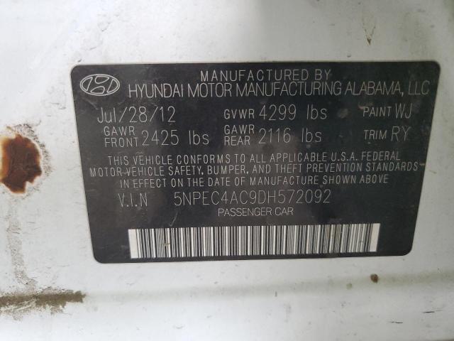 Photo 11 VIN: 5NPEC4AC9DH572092 - HYUNDAI SONATA 