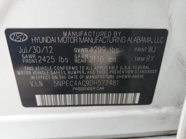 Photo 11 VIN: 5NPEC4AC9DH572481 - HYUNDAI SONATA SE 